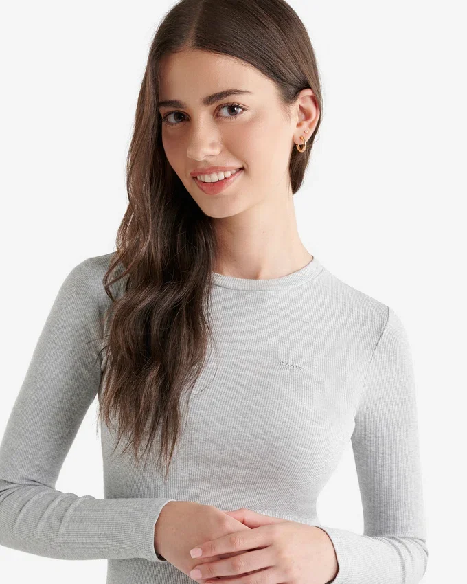 Roam Rib Fitted Long Sleeve Top Roam Rib Fitted Long Sleeve Top
