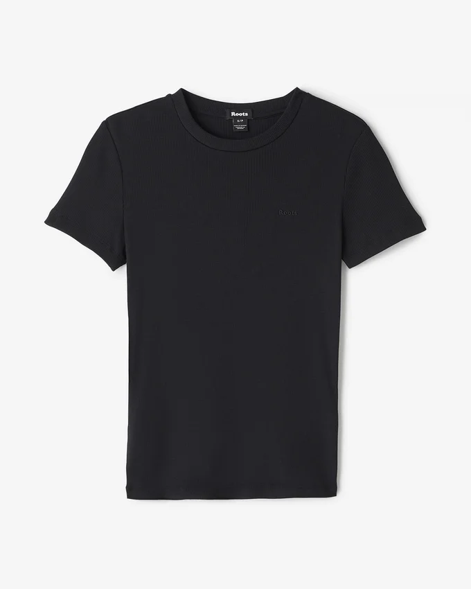 Roam Rib Fitted Short Sleeve Top Roam Rib Fitted Short Sleeve Top