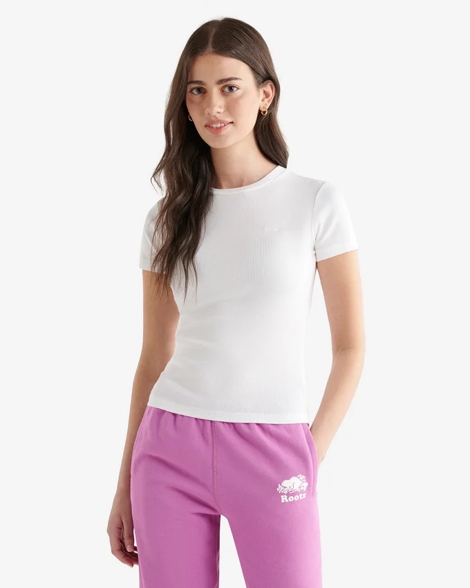 Roam Rib Fitted Short Sleeve Top Roam Rib Fitted Short Sleeve Top