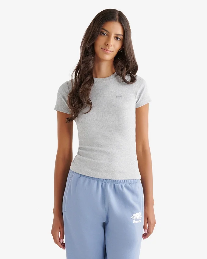 Roam Rib Fitted Short Sleeve Top Roam Rib Fitted Short Sleeve Top