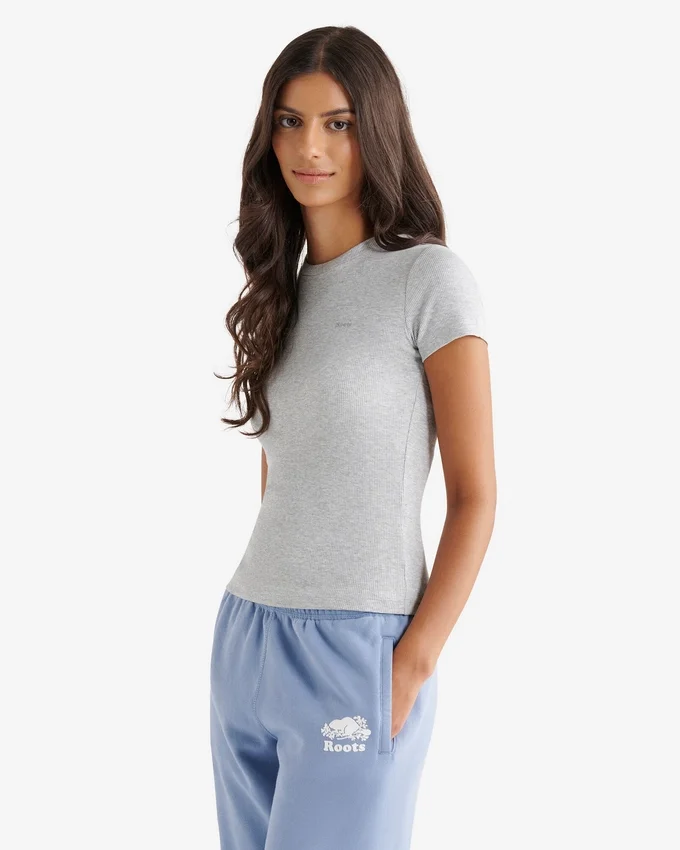 Roam Rib Fitted Short Sleeve Top Roam Rib Fitted Short Sleeve Top