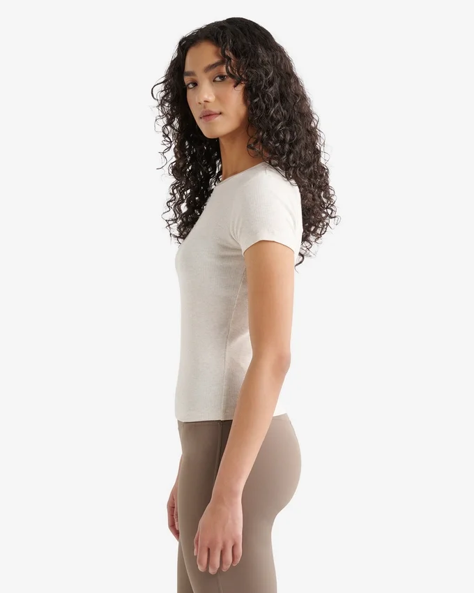 Roam Rib Fitted Short Sleeve Top Roam Rib Fitted Short Sleeve Top