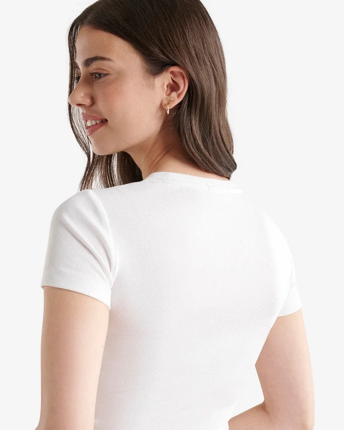 Roam Rib Fitted Short Sleeve Top Roam Rib Fitted Short Sleeve Top