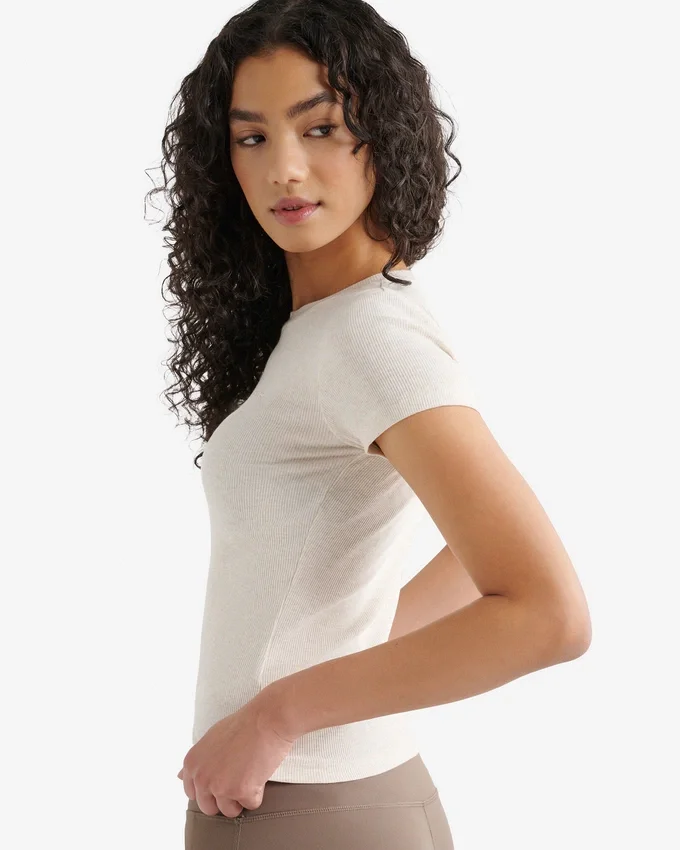 Roam Rib Fitted Short Sleeve Top Roam Rib Fitted Short Sleeve Top
