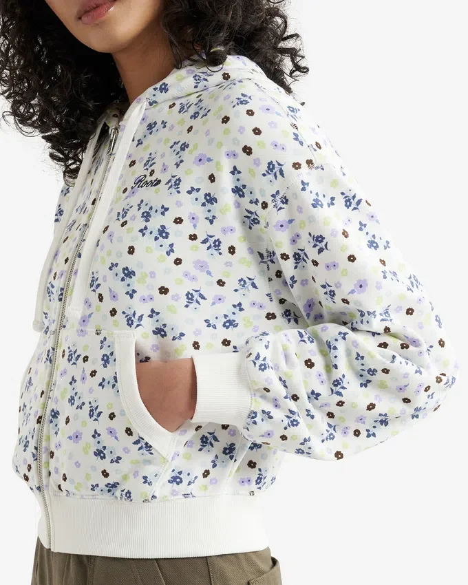 Roots Floral Full Zip Hoodie Roots Floral Full Zip Hoodie