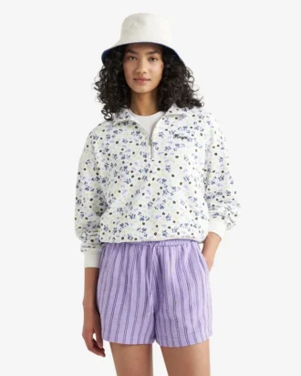Roots Floral Quarter Zip