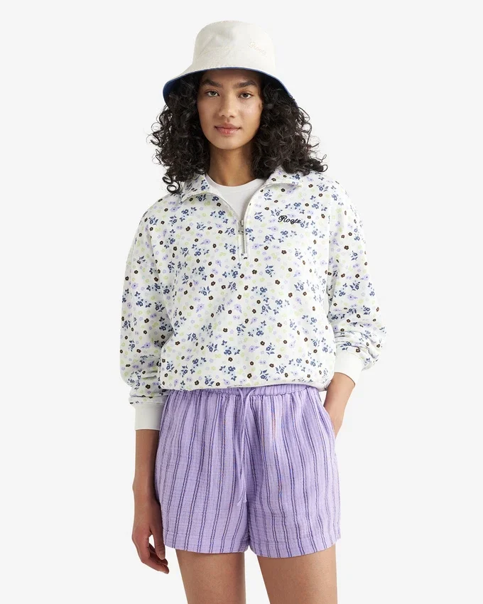 Roots Floral Quarter Zip Roots Floral Quarter Zip