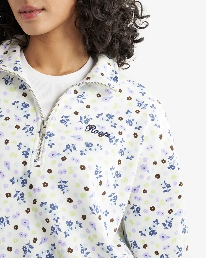 Roots Floral Quarter Zip Roots Floral Quarter Zip