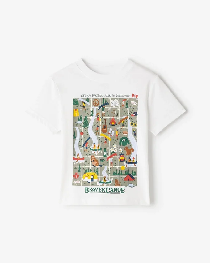 Toddler Beaver Canoe Snakes And Ladders T-Shirt Toddler Beaver Canoe Snakes And Ladders T-Shirt