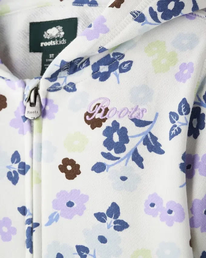 Toddler Floral Full Zip Hoodie Toddler Floral Full Zip Hoodie