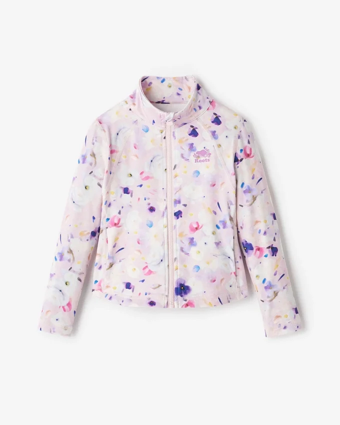 Toddler Girls Active Fitted Track Jacket Toddler Girls Active Fitted Track Jacket
