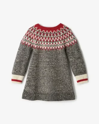 Toddler Girls Cabin Fair Isle Sweater Dress