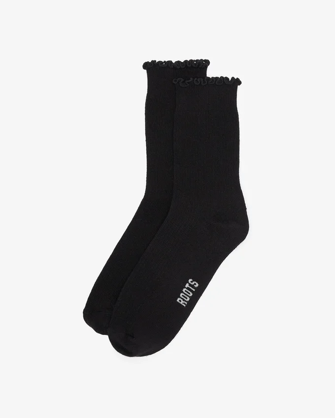 Womens Alice Ruffle Quarter Top Sock Womens Alice Ruffle Quarter Top Sock