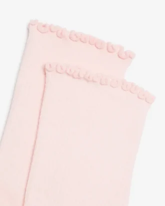 Womens Alice Ruffle Quarter Top Sock Womens Alice Ruffle Quarter Top Sock