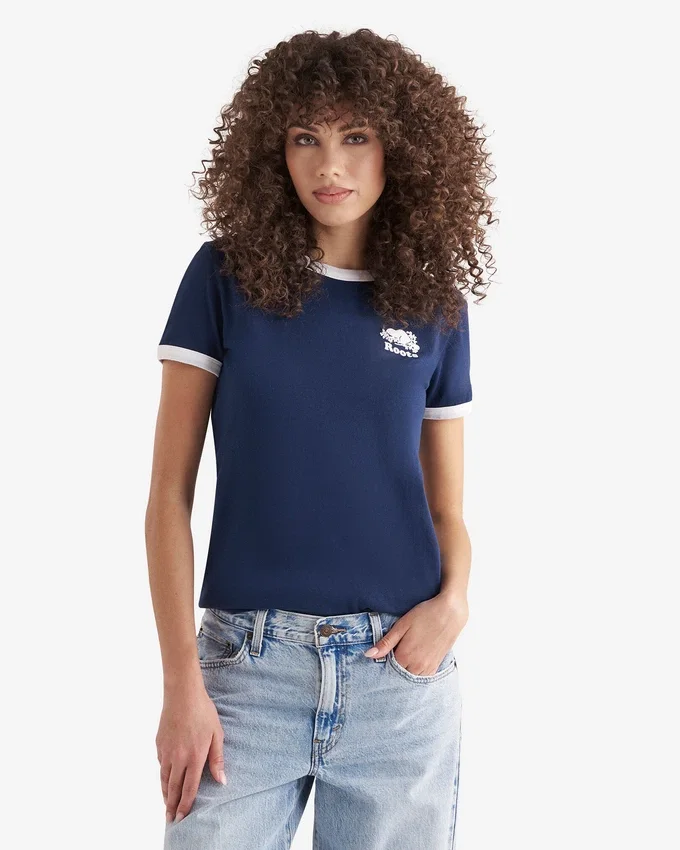 Womens Organic Cooper Ringer T-Shirt Womens Organic Cooper Ringer T-Shirt