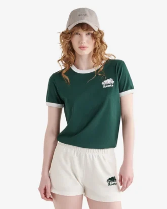 Womens Organic Cooper Ringer T-Shirt