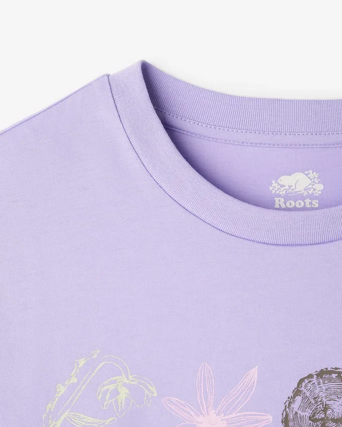 Womens Roots Nature Stamp T-Shirt Womens Roots Nature Stamp T-Shirt