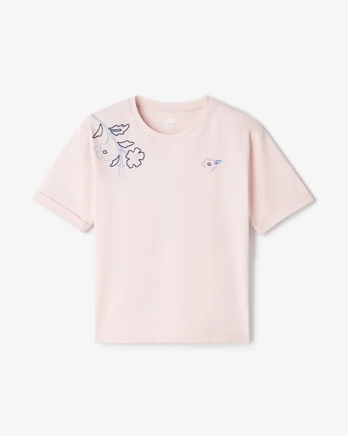 Womens Roots Script Floral T-Shirt Womens Roots Script Floral T-Shirt