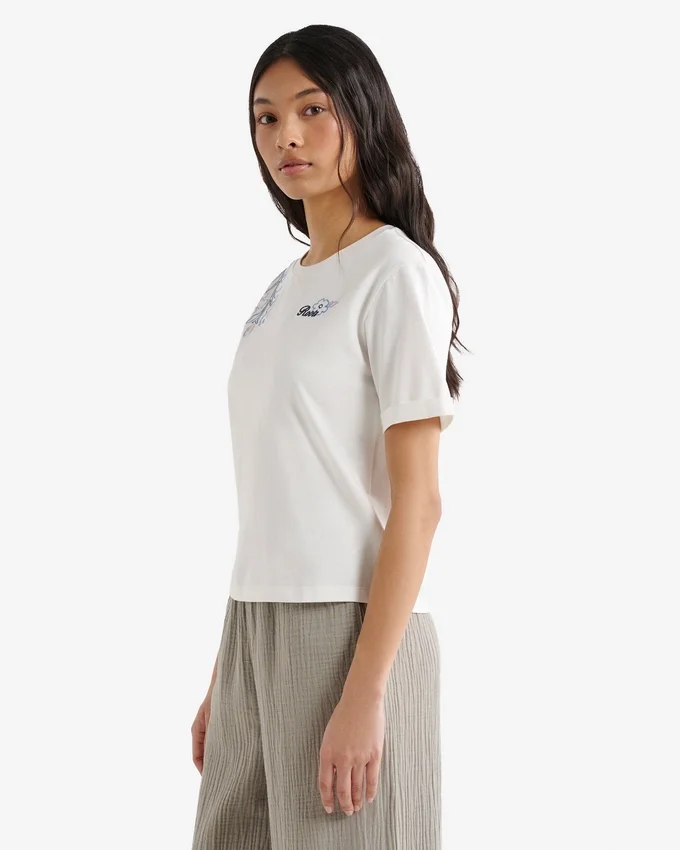 Womens Roots Script Floral T-Shirt Womens Roots Script Floral T-Shirt