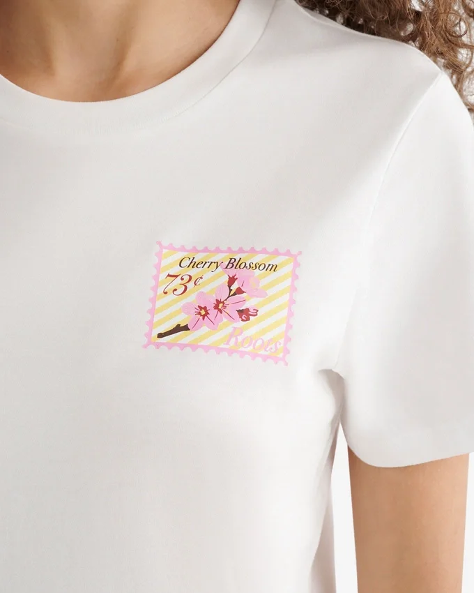 Womens Roots Spring Stamp T-Shirt Womens Roots Spring Stamp T-Shirt